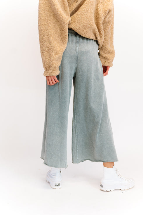 Sun Soaked Lounge Pant// Washed Teal